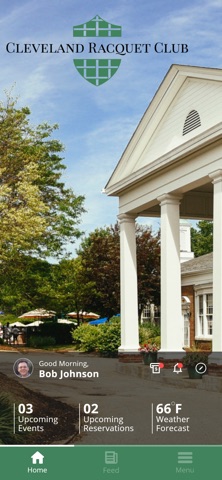The Cleveland Racquet Club iPhone screenshot