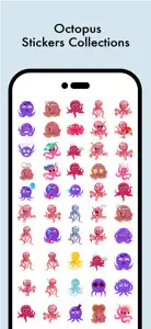 Adorable Octopus Stickers screenshot #2 for iPhone