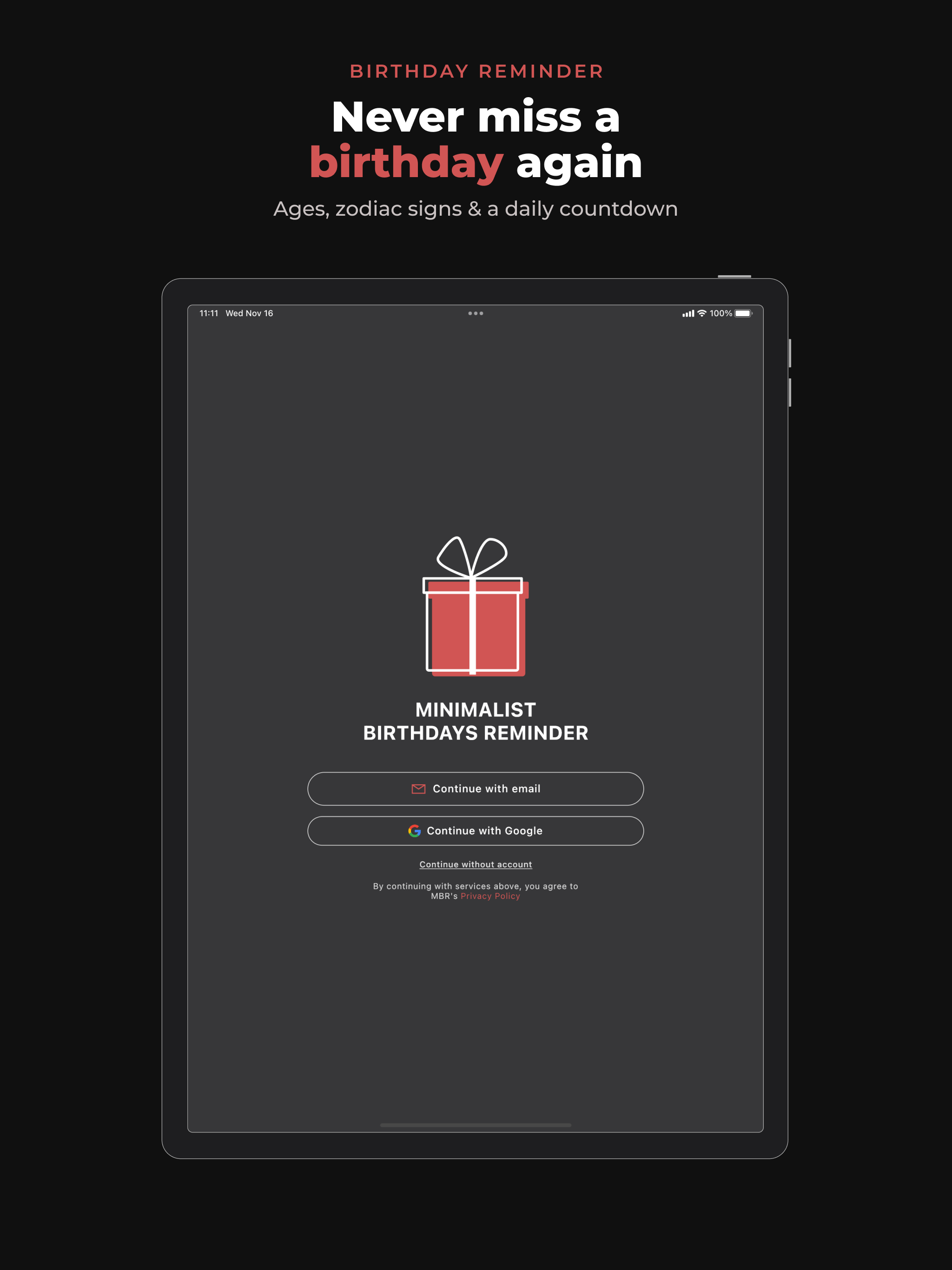 Birthday Reminder: Age, Zodiac screenshot 6