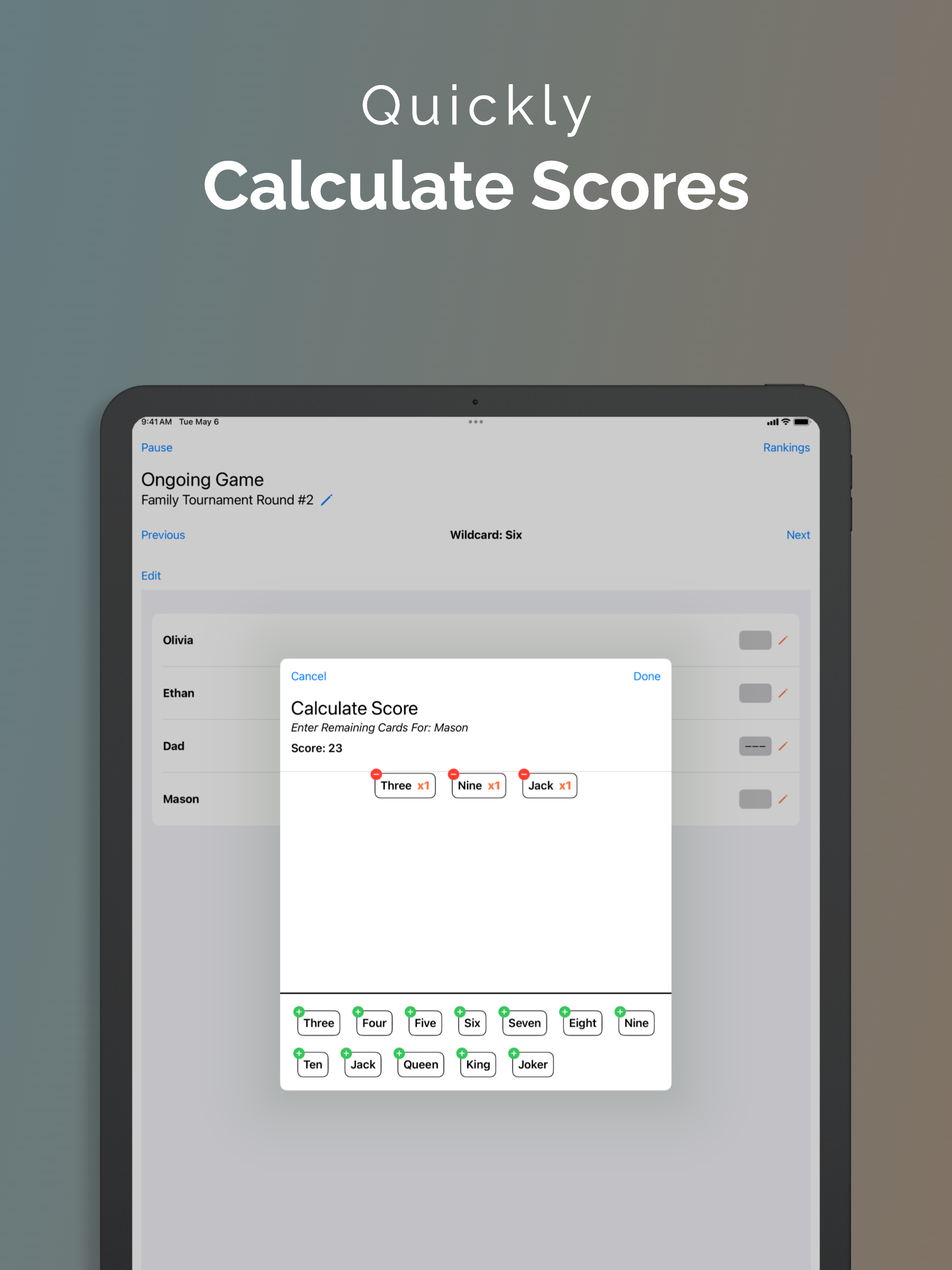 Crowns Score Keeper