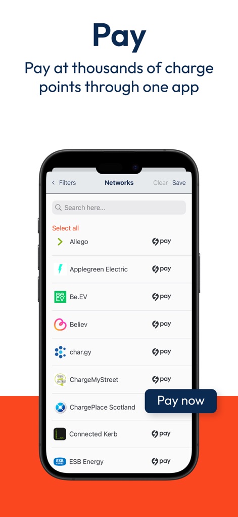 Zapmap: EV charging points map - This tool simplifies transactions by allowing users to pay across various charging networks directly within the app, streamlining the charging process and displaying supported payment methods.