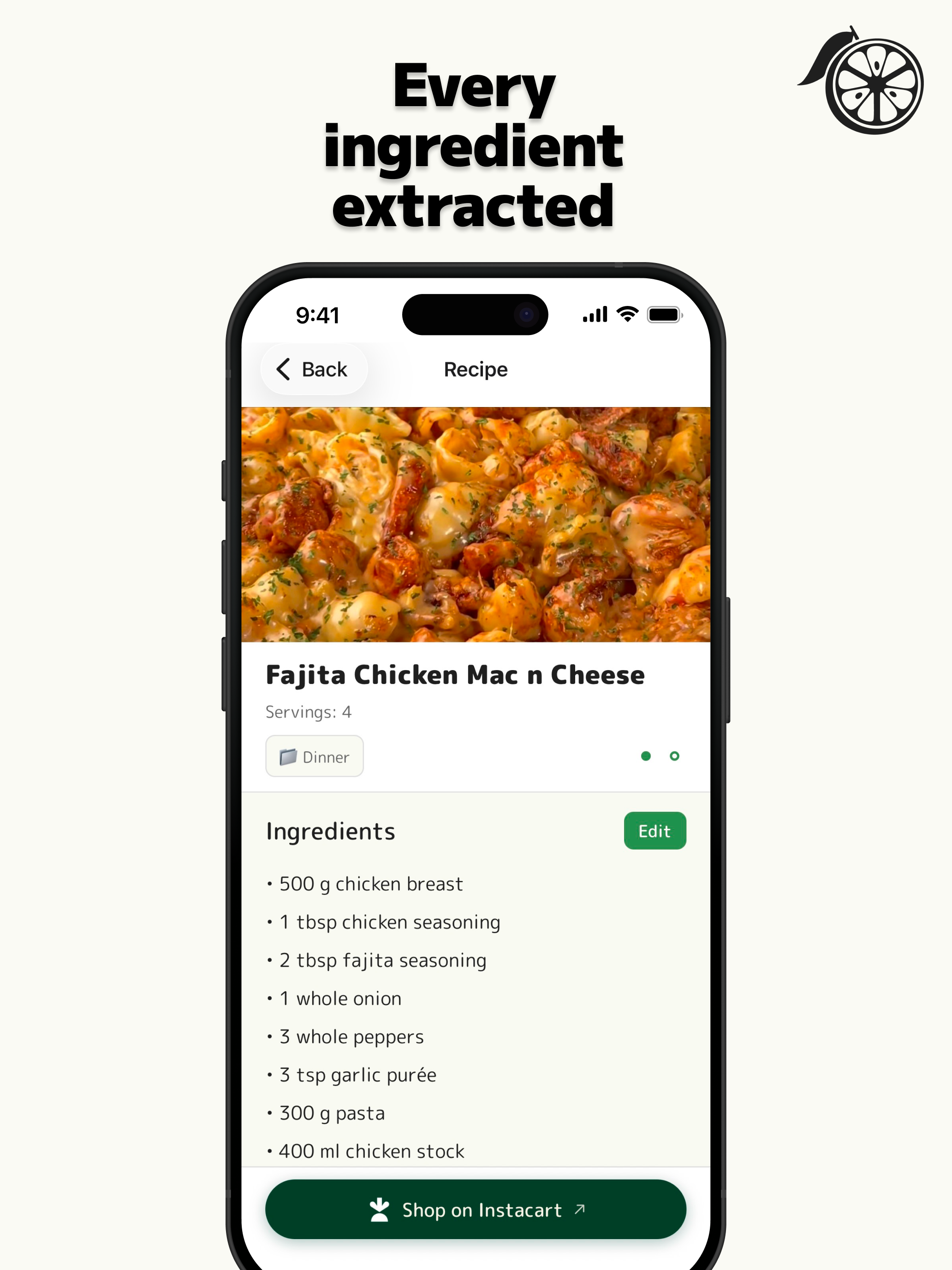 Yuzu: Recipes to Groceries