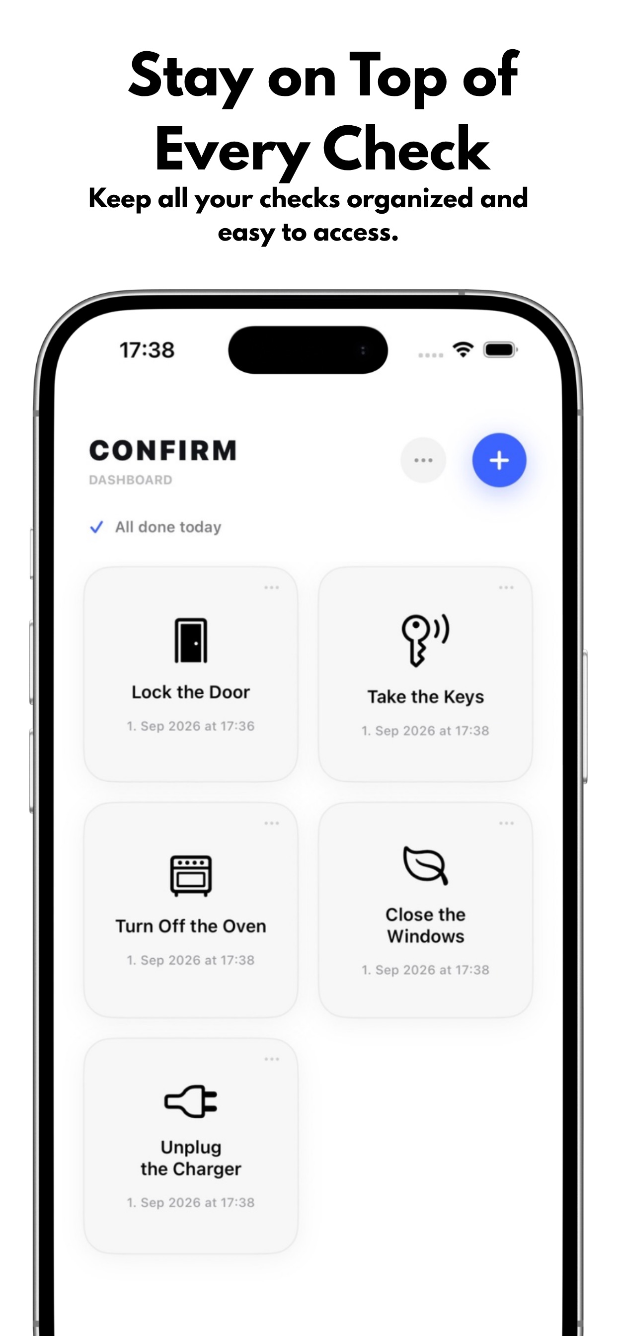 Screenshot 1 of CONFIRM - Safety Check