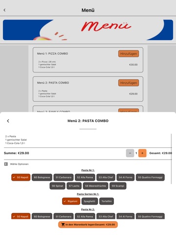 Tim Tim Food Express iPad screenshot