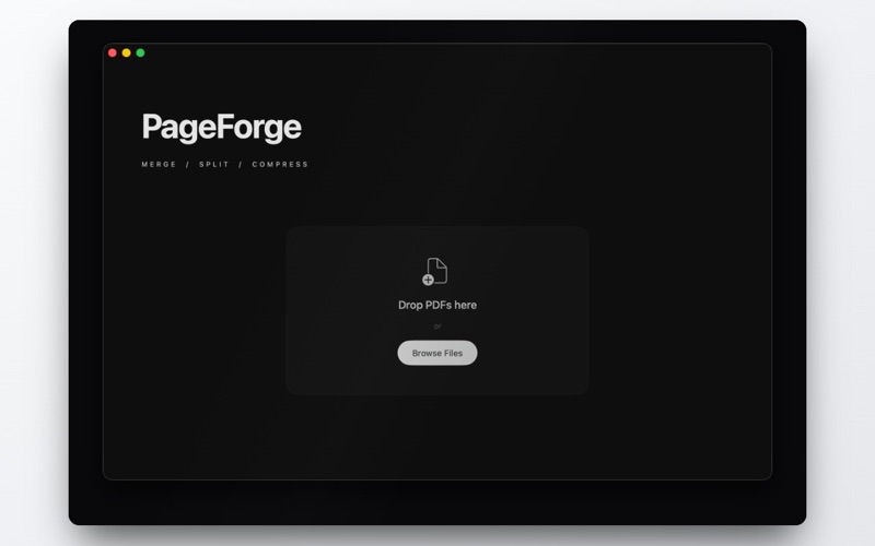 PDF Merge & Split - PageForge iPhone screenshot
