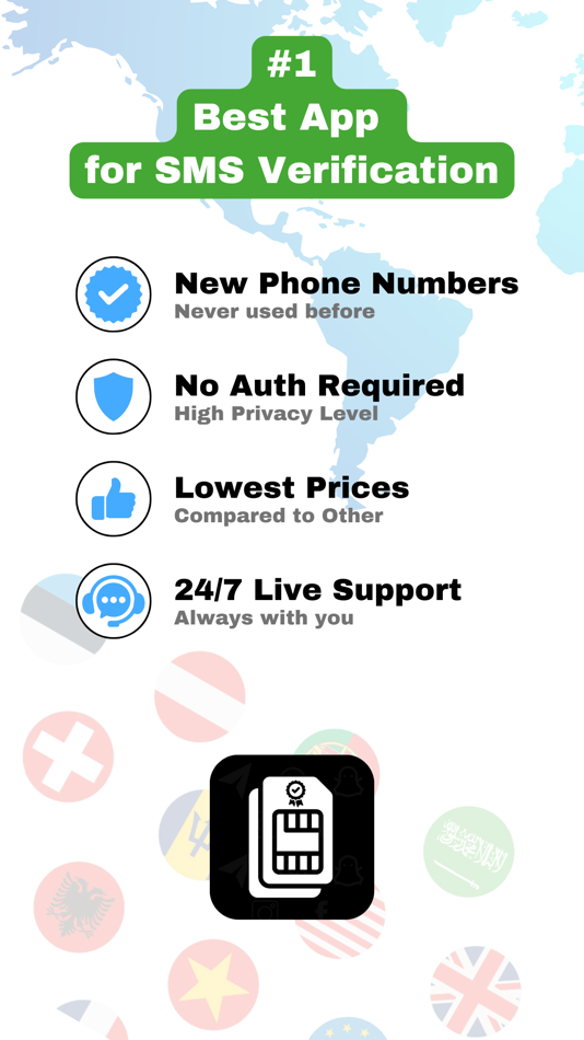 #5. SMS Online - SMS Verification (iOS) Podle: Huseyin Varelci