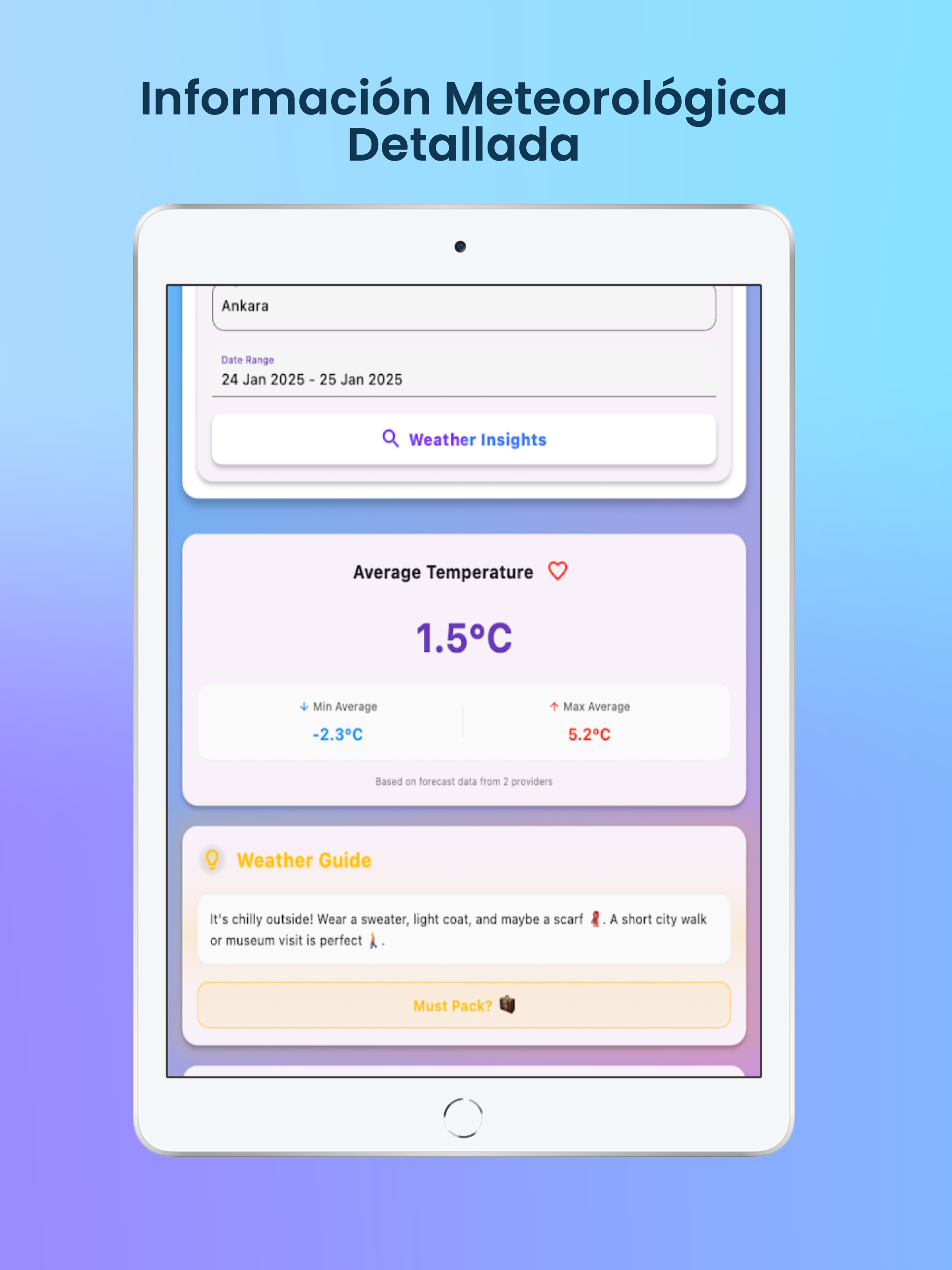 Weather Passport: Trip Planner