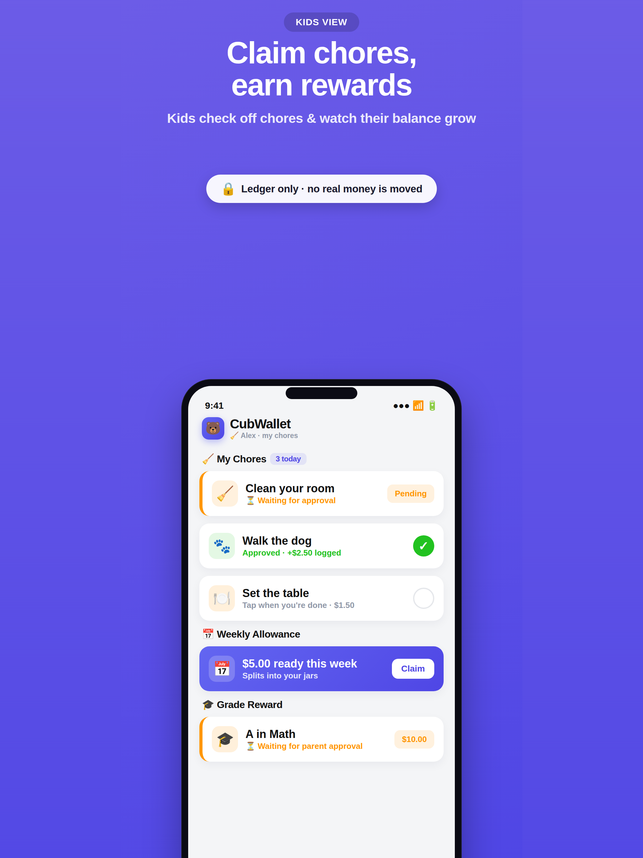CubWallet: Kids Money Tracker