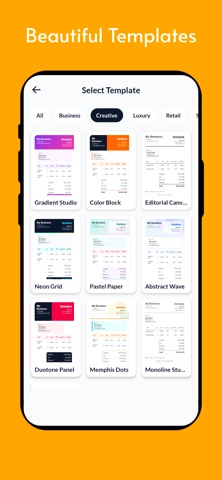 Invoice Maker With Template iPhone screenshot