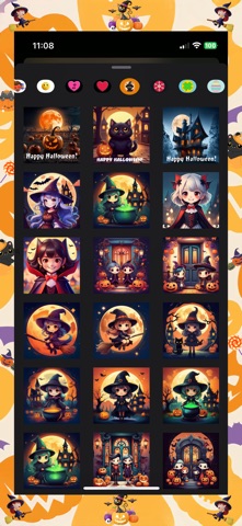 Halloween Sticker Jam app screenshot