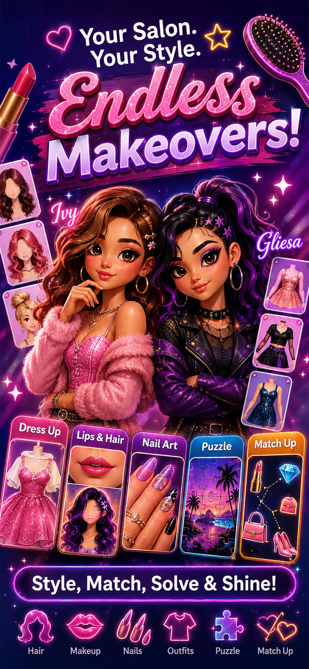 Screenshot 1 of Hair Salon: Makeup & Nails