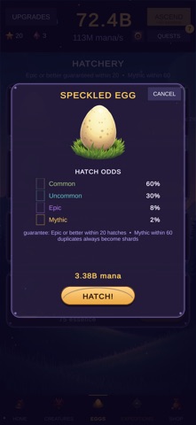 Mythlings: Creature Collector iPhone screenshot