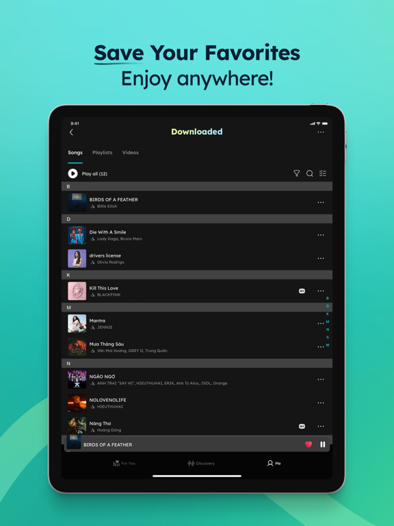 NCT - NhacCuaTui Nghe MP3 iPad screenshot 5 - Music app