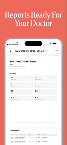Hypermobile: EDS Joint Tracker Screenshot 4 of 6