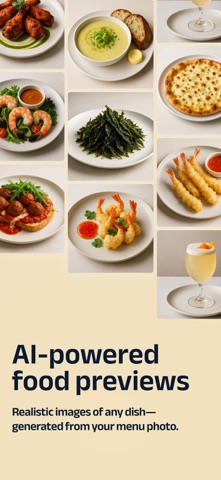 Snappy Menu: AI Food Menu Pics screenshot