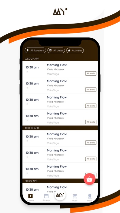 MakeYoga Studio app screenshot 2