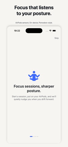 FocusPosture iPhone screenshot