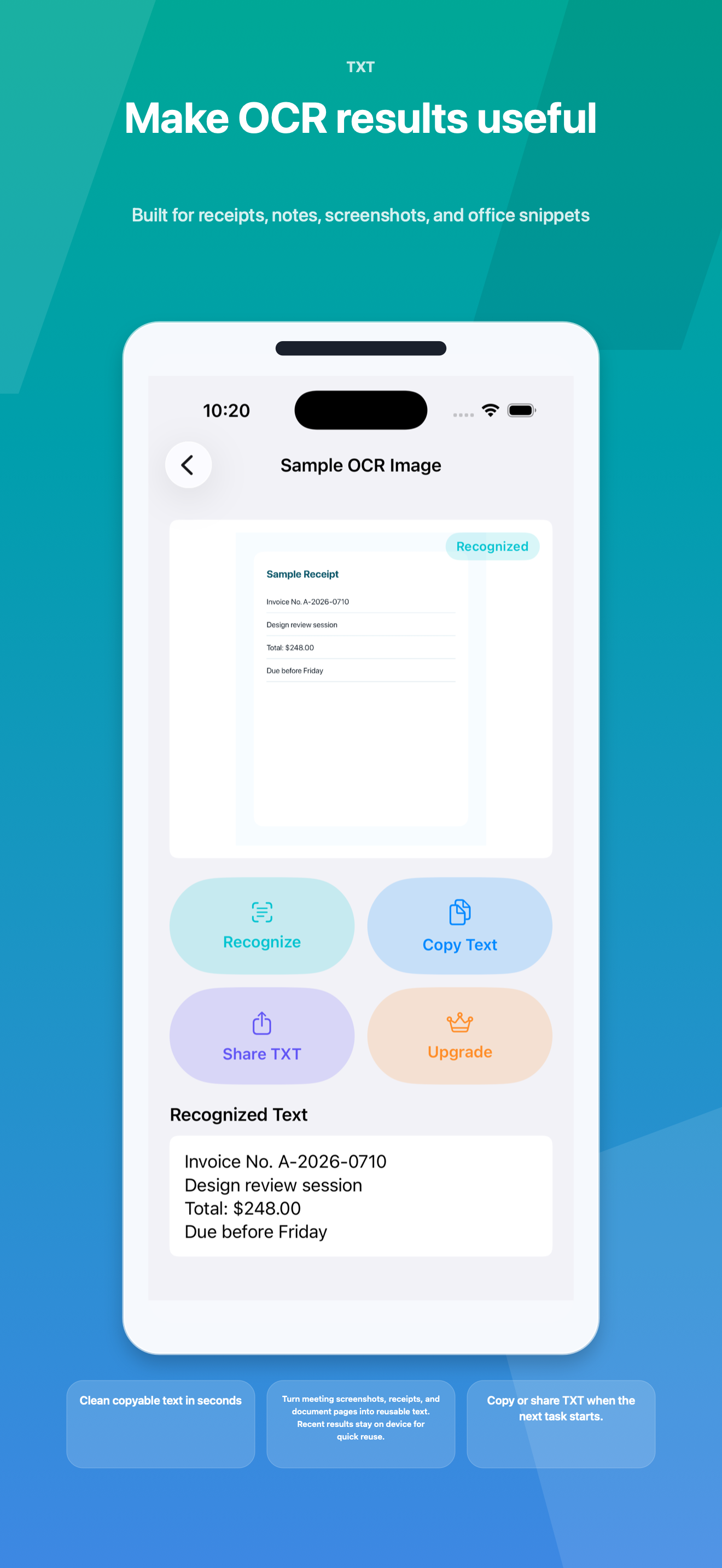 Focus Lens: Image OCR screenshot 6