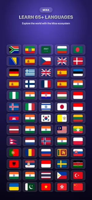 Learn & Speak Languages - Mixa screenshot 1