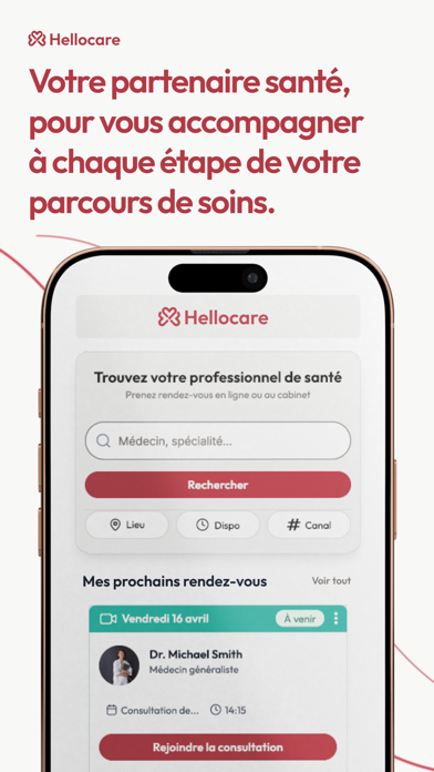 Screenshot #1 pour Hellocare - Santé & RDV