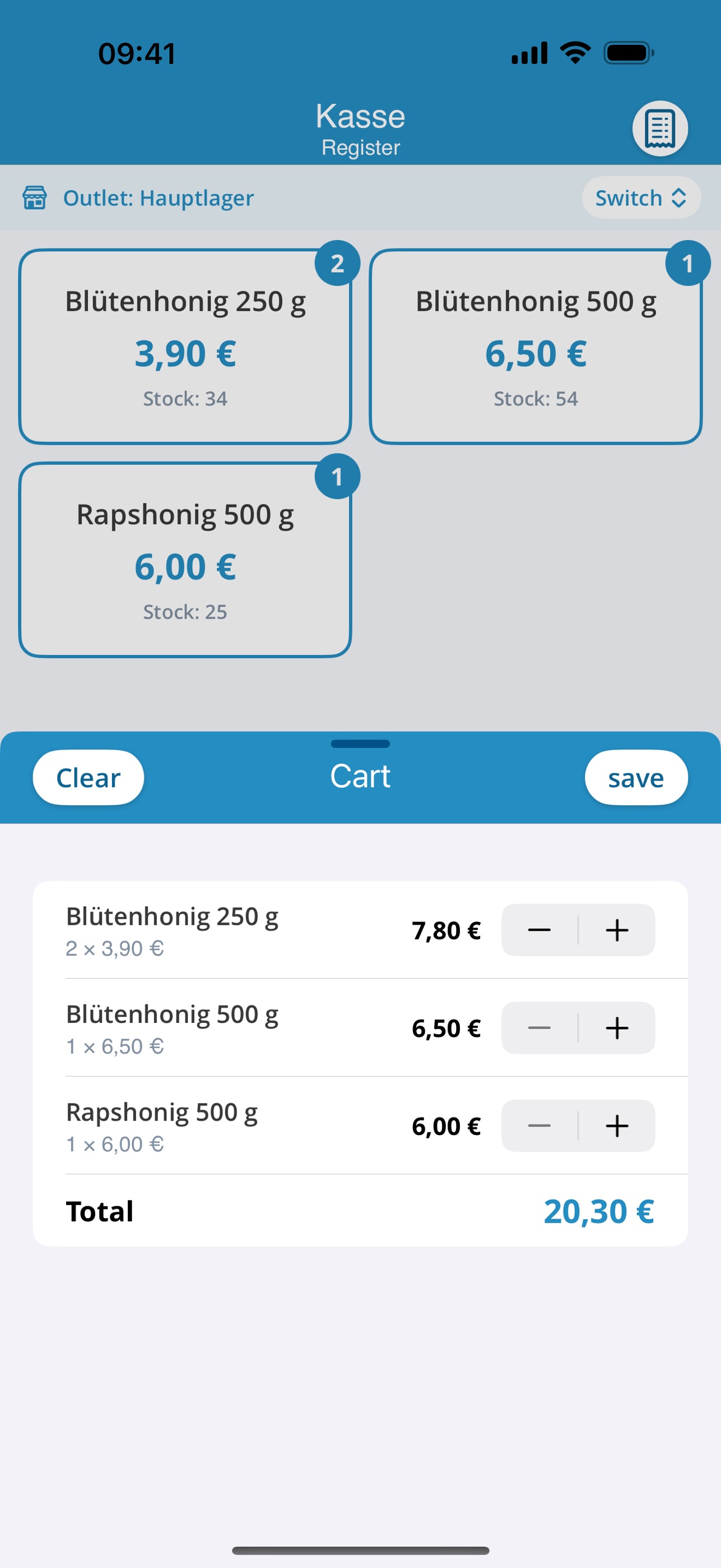 Screenshot 3 of Kasse - Sell Honey