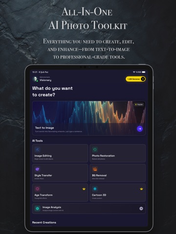 Zenvico: AI Art & Photo Editor iPad screenshot