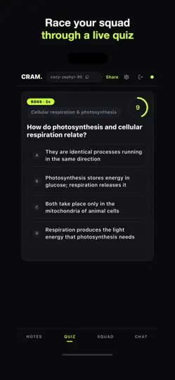 Captura de pantalla de CRAM - Quiz Together en iPhone 4