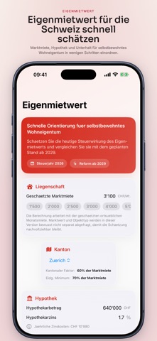 Eigenmietwert Rechner 2026 Screenshot 1 of 5