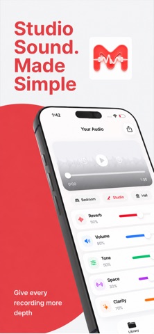 Morb: Audio Reverb Editor iPhone screenshot