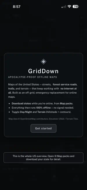 GridDown Maps screenshot 1