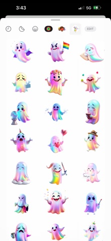 彩虹幽灵贴纸 screenshot