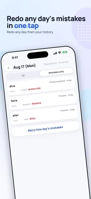 ConjuFit: French Conjugation screenshot 4