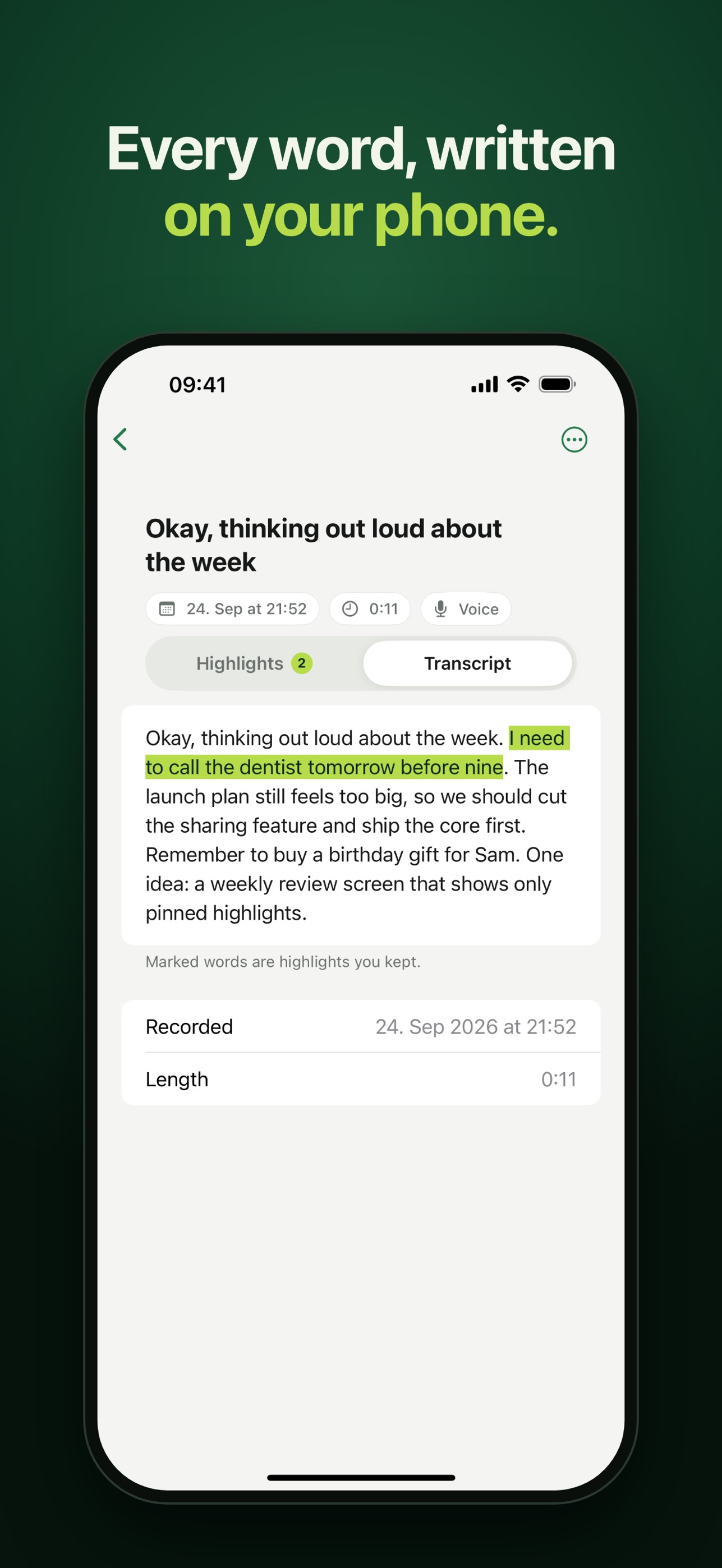 Screenshot 5 of Gistleaf: Voice Notes