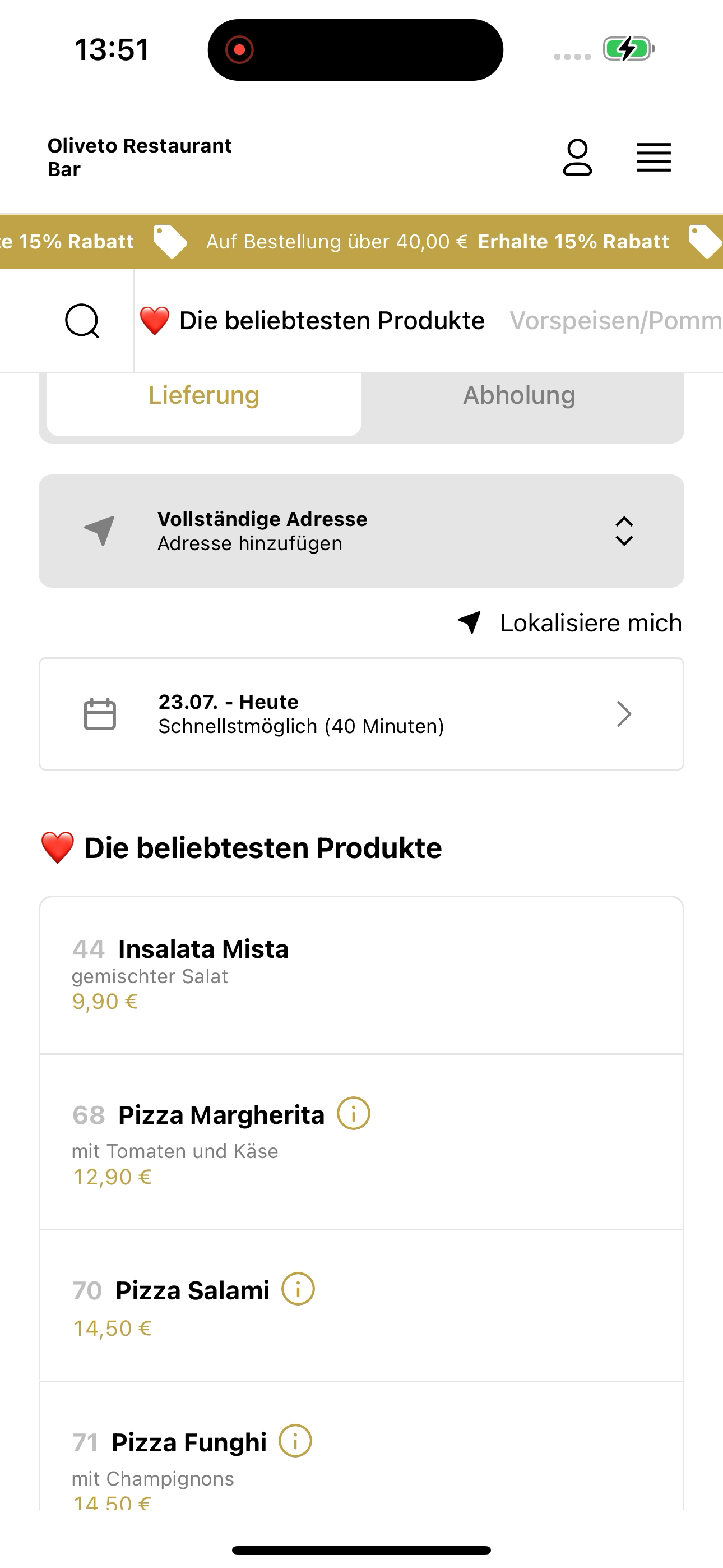 Oliveto Restaurant Bar screenshot 3