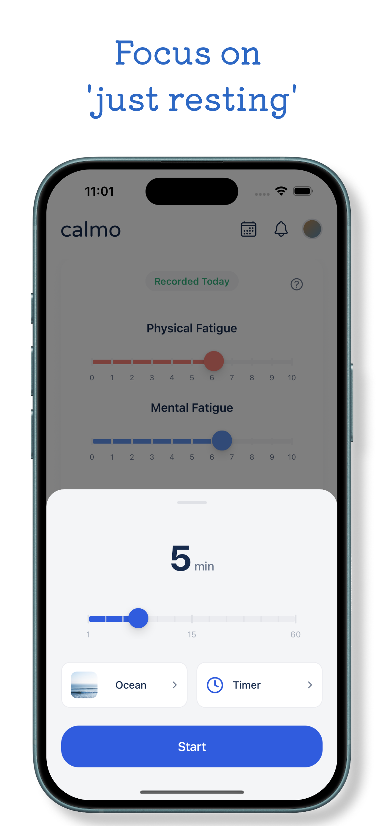 Fatigue & Rest Tracker - calmo