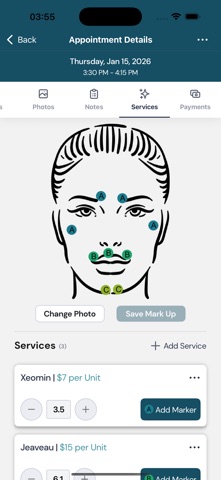ProFile Aesthetic Management iPhone screenshot