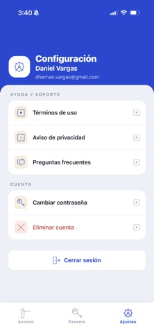 Passer screenshot
