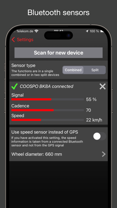 Fitmeter Bike - GPS Cycling Screenshot
