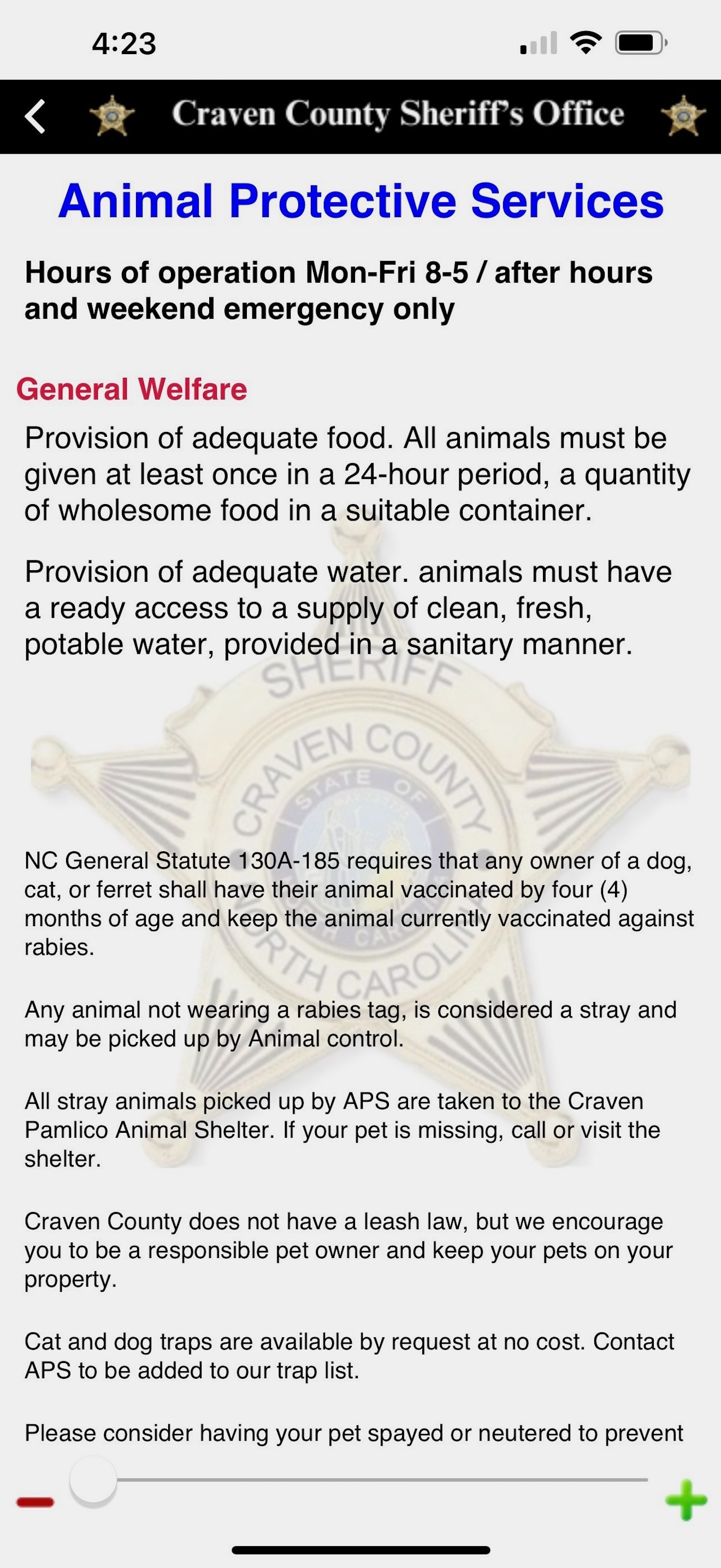 Craven County Sheriff's Office