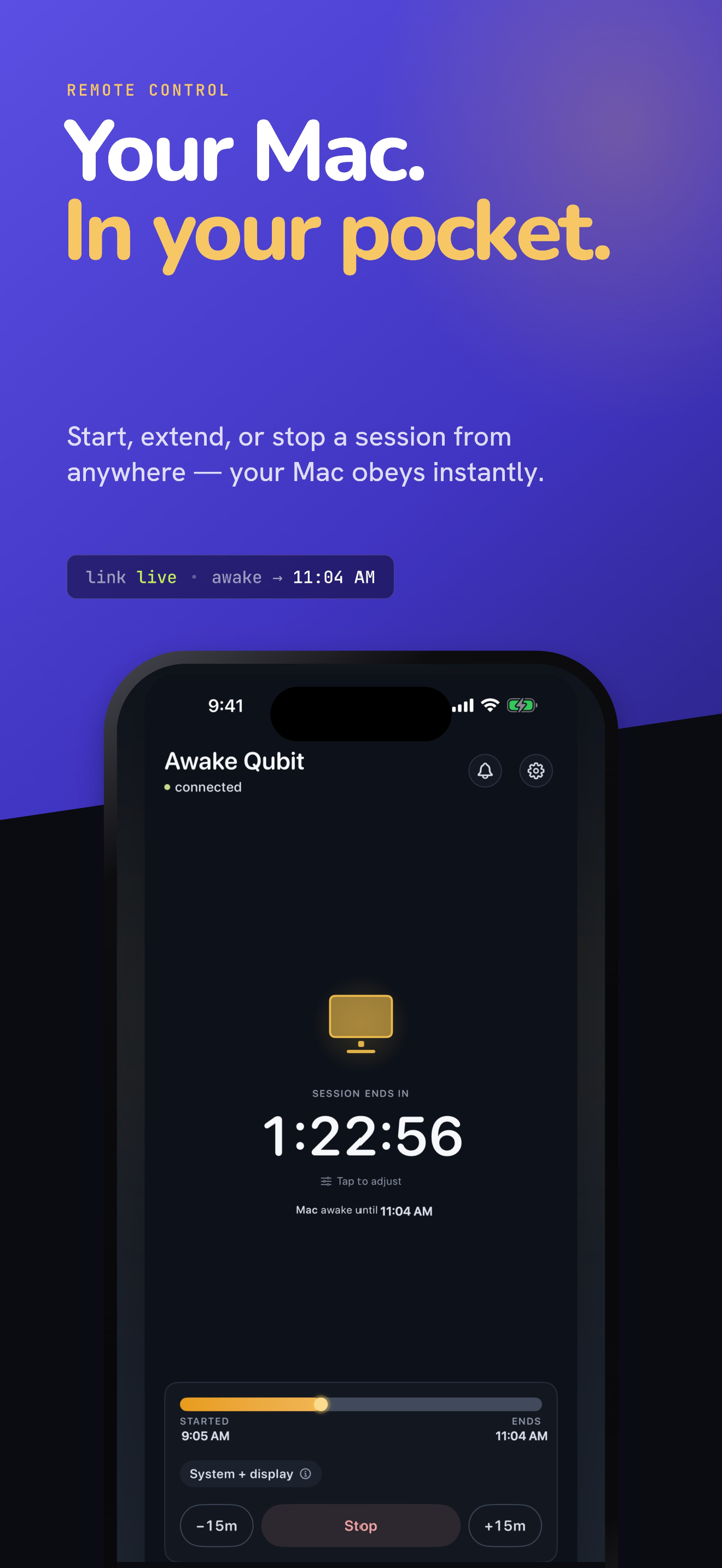 Awake Qubit: Screen Control screenshot 5