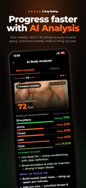 Krato: AI Workout Guide & Log screenshot 1