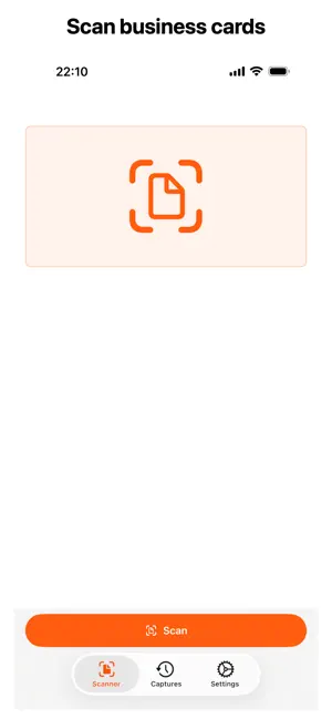 Readervcard screenshot 1
