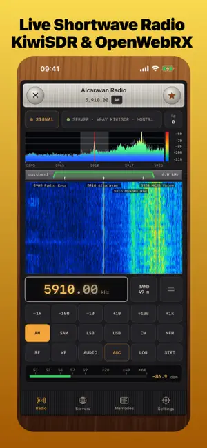 Shortwave SDR Radio: GlobalSDR screenshot 1