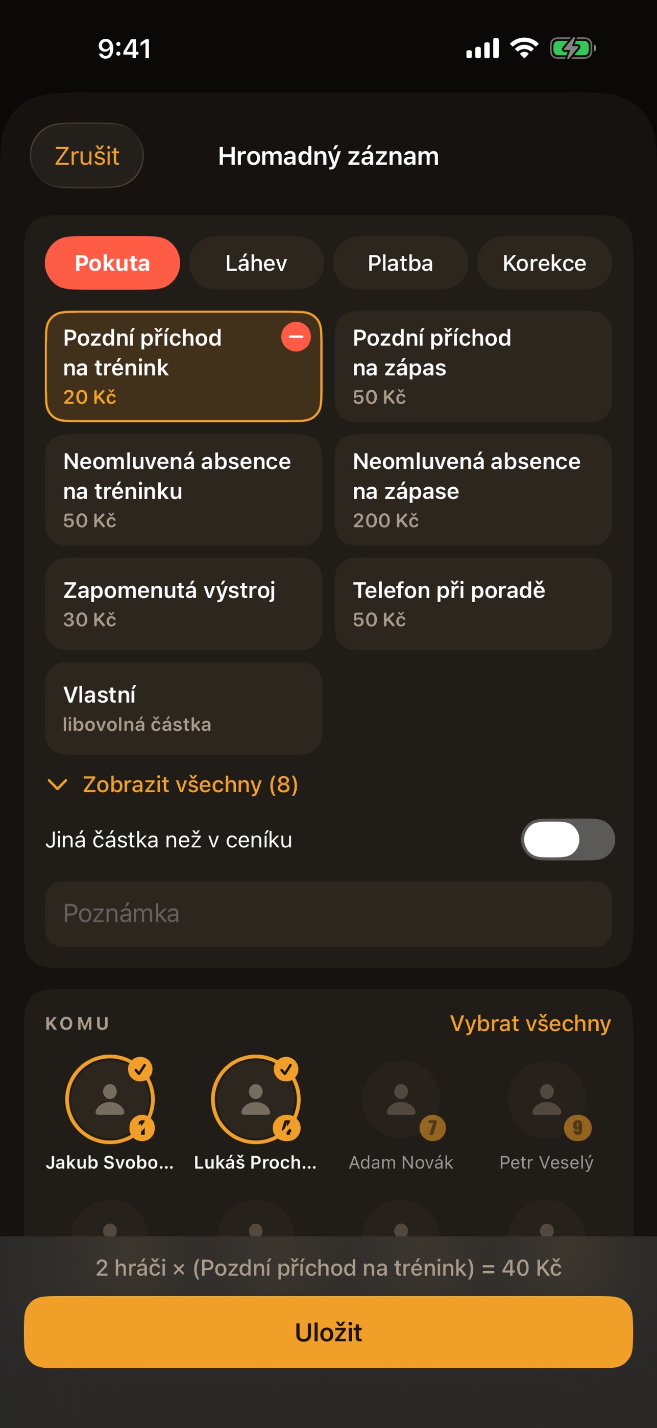 Screenshot 2 of Fine Tracker
