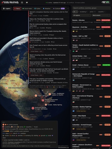 Global News Map iPad screenshot 2
