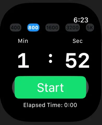 400M-5K Pacing screenshot 1