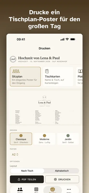 Soirée: Sitzplan Hochzeit screenshot 2 of 8