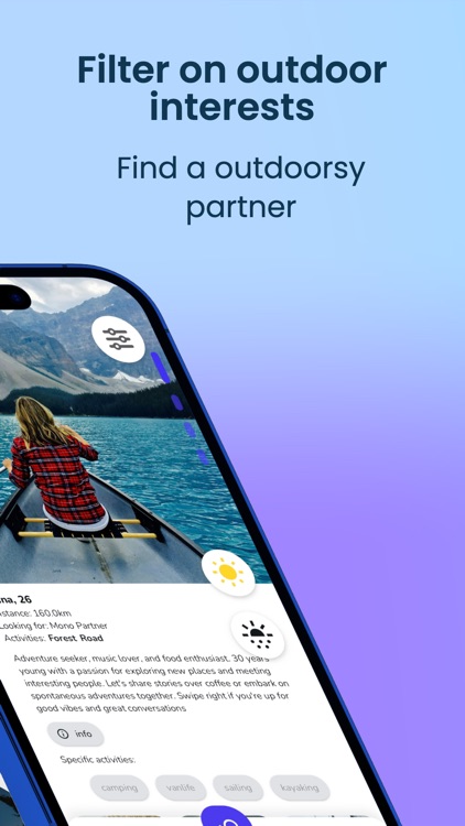 Outdoor dating: chat & explore