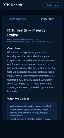 RTK Health: AI Health Diary screenshot