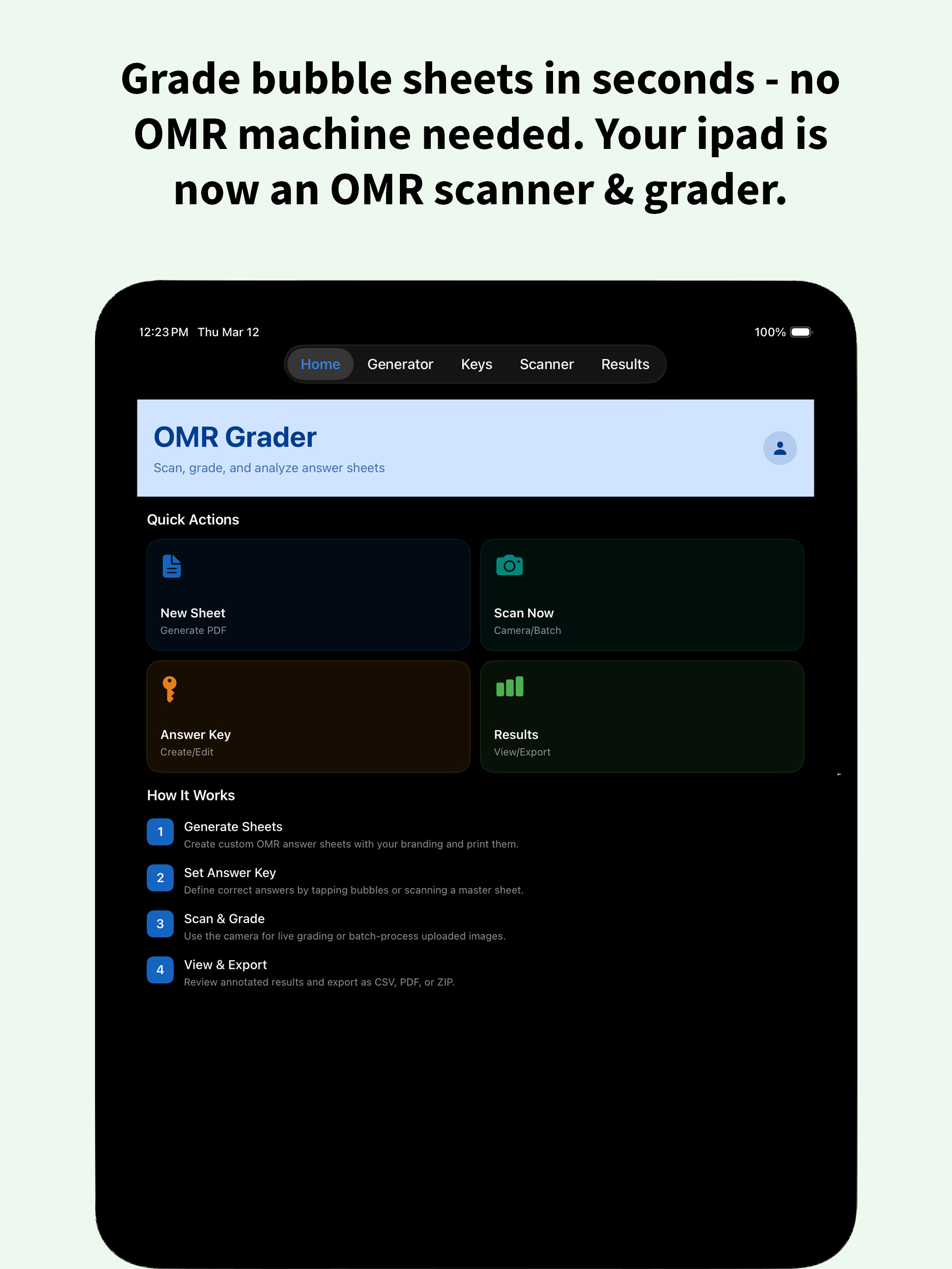 OMR Sheet Scanner